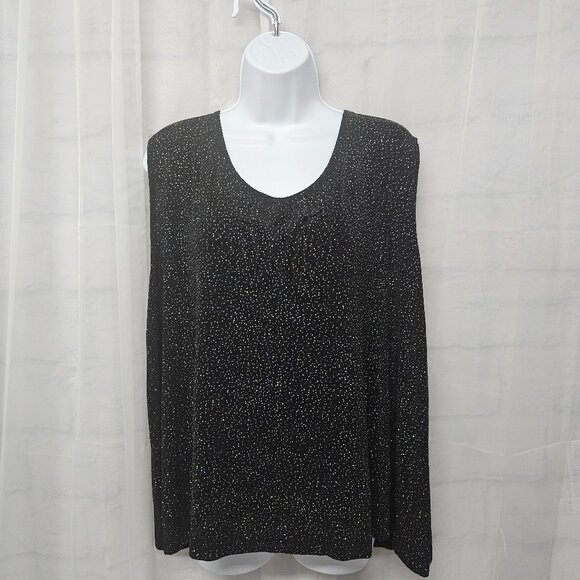 Vintage Rapture Apparel Y2K Tank Black Glitter Glam Bling Goth Whimsigoth 3X - Picture 1 of 9